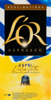 Кава натуральна смажена мелена в капсулах Capri Dolce vita Destinations Espresso L'OR к/у 52г