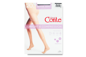 Колготки женские Conte elegant Active soft 20den 4 nero
