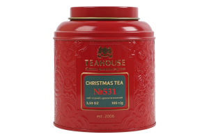 Чай черный ароматизированный №531 Christmas tea Teahouse ж/б 100г