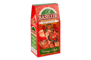 Чай черный Basilur Новогодний подарок винтаж