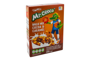 Сухий сніданок Mr. Croco 200 г кульки какао карамель