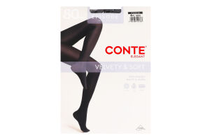 Колготки женские Conte elegant Velvety&Soft Episode 80den 4 nero
