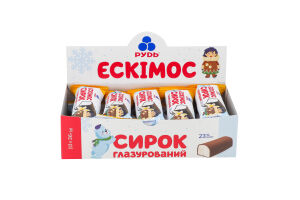 Сирок глазурований 23% зі смаком ванілі Ескімос Рудь м/у 36г