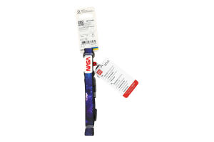 Нашийник д/собак НАСА з QR паспортом нейлон пластиковий фастекс р.S 15мм L25-35см 4501-0148 ВауДог