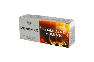Бленд чая черного и зеленого байхового мелкого с кусочками ягод Champagne moments Monomax к/у 25x1.5г