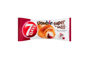 Круасан зі смаком ванілі та вишневою начинкою Double Super Max 7 Days м/у 110г