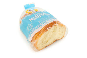 Батон половинка в нарізці на заквасці Молочний Рома м/у 0.225кг