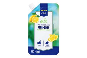 Лимон подрібнений з цукром пастеризований METRO Chef д/п 230г