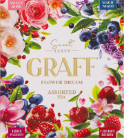Набір чаю Квіткова мрія чорний та трав'яний 4види 32*1,5г Graff