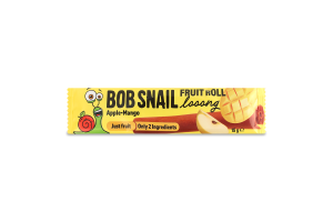 Конфета фруктовая натуральная Яблочно-манговая длииинная Fruit roll Bob Snail м/у 15г