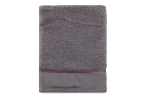Рушник темно-сірий махровий 40*70см 360г/м2 Aisha