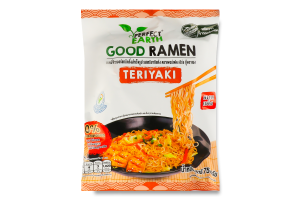 Локшина Perfect Earth рисова зі смаком теріякі ш/п