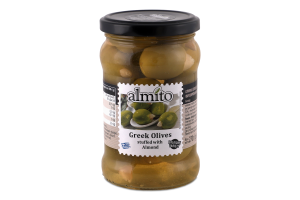 Оливки греческие начиненные миндалем Almito с/б 270г