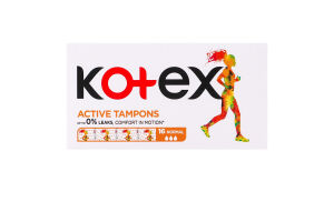 Тампони гігієнічні Normal Active Kotex 16шт
