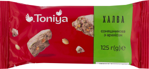 Халва подсолнечная с арахисом Toniya м/у 125г