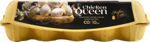 Яйца куриные пищевые столовые C0 Chicken Queen к/у 10шт
