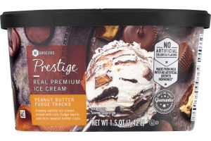 Prestige Real Premium Ice Cream Peanut Butter Fudge Tracks