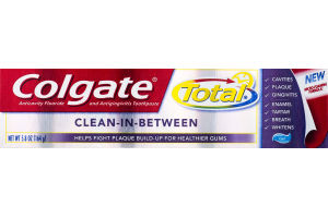 Colgate Total Anticavity Fluoride Toothpaste Clean-In-Between Gel