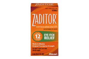 Zaditor Eye Itch Relief Antihistamine Eye Drops