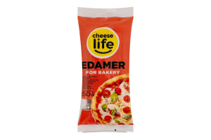 Продукт білково-жировий Cheese Life Edamer 0,15кг брусок флоу-пак