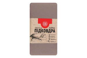 Пододеяльник шоколадный 150х215см №1475467 ТМ "1" 1шт