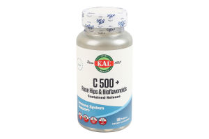 Добавка диетическая таблетки C 500 + rose hips and bioflavonoids KAL 100шт