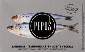 Сардини Pepus бейбі в рослинній олії