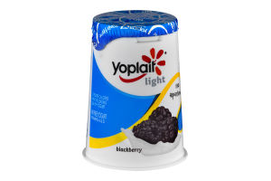 Yoplait Light Fat Free Yogurt Blackberry