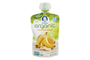 Gerber Organic Baby Food Bananas & Squash