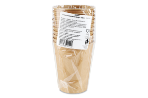 Стакан бумажный 250мл №880481 Крафт ПП Аллєгро-Опт 10шт