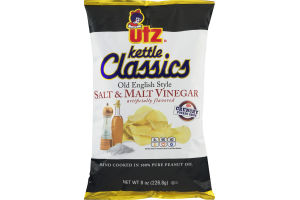 Utz Kettle Classics Salt & Malt Vinegar Crunchy Potato Chips