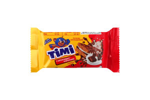 Пирожное бисквитное неглазированное с шоколадно-молочным вкусом Timi м/у 35г