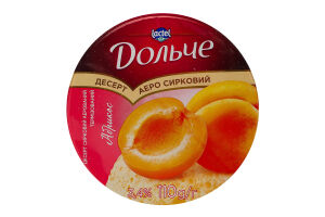 Десерт 3.4% сирковий аерований термізований з наповнювачем Абрикос Дольче ст 110г