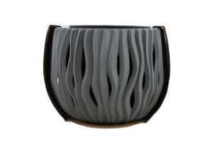 Горщик д/квітів PP 15 см SANDY темно-сірий DSK150-405UF И569 (Польща)