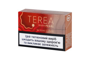Виріб тютюновмісний для електричного нагрівання з фільтром Terea Warm Pearl 20шт