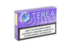 Изделие табакосодержащее для электрического нагревания с фильтром Terea Purple wave 20шт