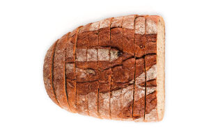 Хліб половинка в нарізці без дріжджів на заквасці Гречаний Добрий м/у 0.3кг