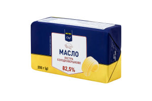 Масло сладкосливочное 82.5% Экстра METRO Chef м/у 200г