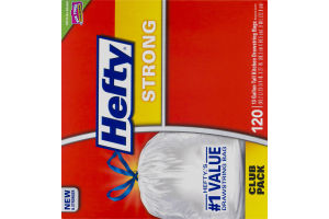 Hefty Strong 13 Gallon Tall Kitchen Drawstring Bags - 120 CT