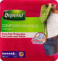 Білизна спідня поглинаюча для жінок S/M Comfort-protect Depend 10шт