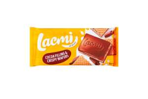 Шоколад молочный с шоколадной начинкой и вафлей Lacmi Roshen м/у 90г