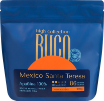 Кава натуральна смажена в зернах Santa Teresa Mexico Buco High д/п 250г