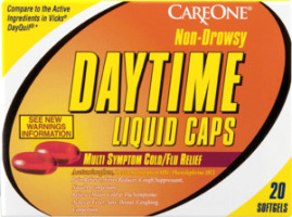 CareOne Daytime Liquid Caps Non-Drowsy Multi Symptom Cold/Flu Relief - 20 CT
