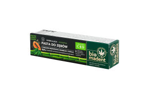 Паста зубная отбеливающая конопляная с бамбуковым углем и папайей Bio Madent 100мл