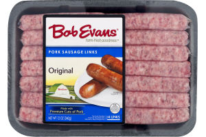 Bob Evans Pork Sausage Links Original - 14 CT