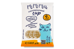Сир кисломолочний 9% Mimimilk м/у 185г