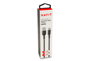 Кабель USB 3A 1м с разъемом USB-C черный №CB307C Havit 1шт