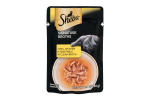 Sheba Signature Broths Cat Complement Tuna, Chicken & Vegetable in Clear Broth