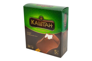 Морозиво 12% пломбір в кондитерській глазурі Класичний Каштан к/у 5х60г