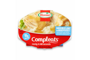 Hormel Compleats Chicken Breast with Rib Meat and Mashed Potatoes with Gravy, 9.5 Ounce